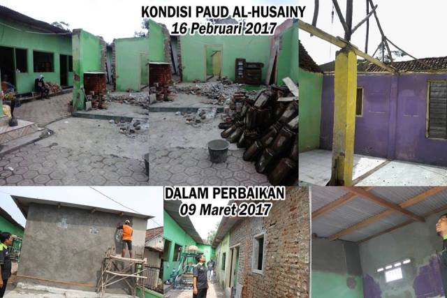 Perbaikan PAUD di Krian
