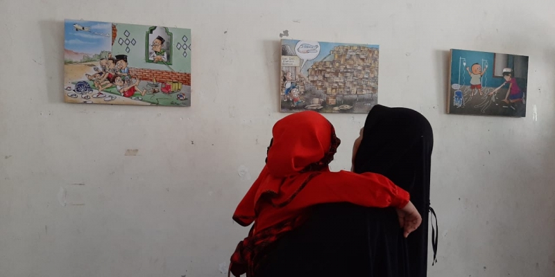 Pameran Kartun Opini Peduli Anak Indonesia YDSF ft. Kartunesia